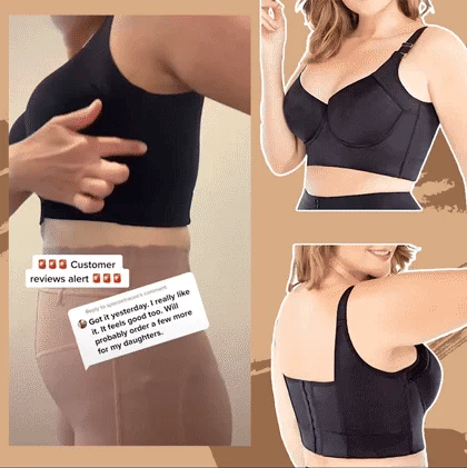 This bra helps to hide back fat, side bra bulge. 💅⁠Getting a