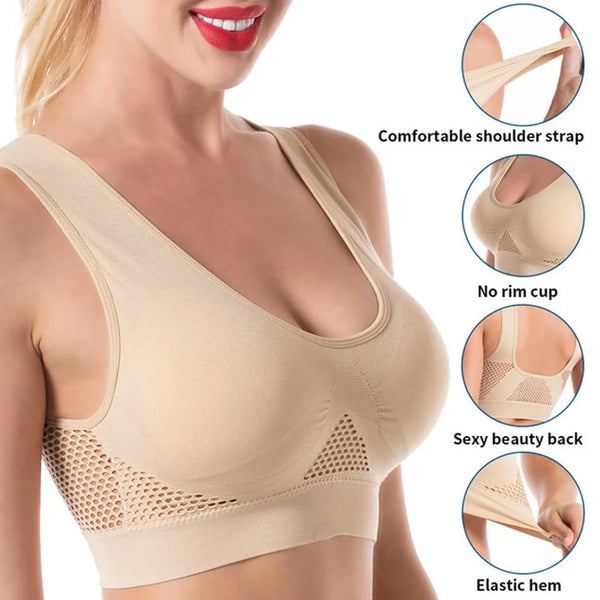 Seamless Breathable Cool Lift-Up Bra
