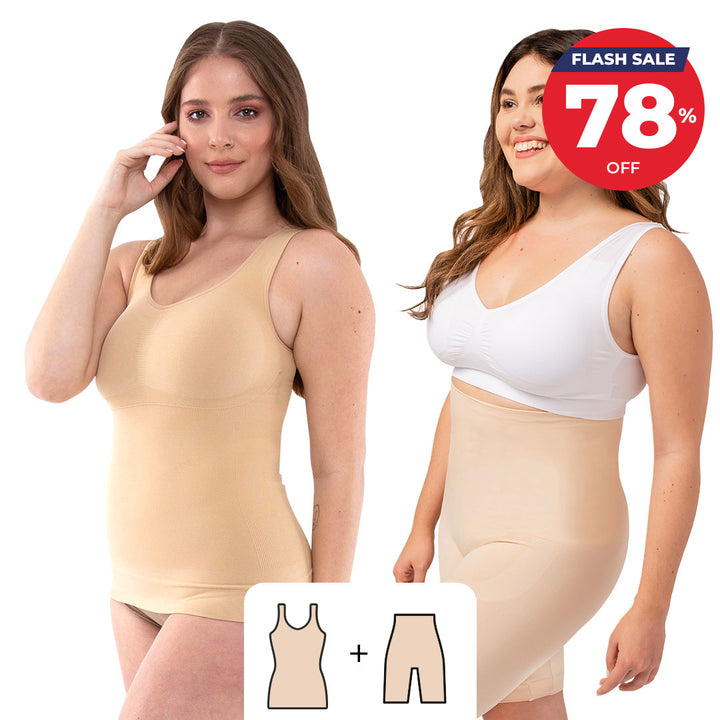 Camishaper Women's Body Shaper Camisole Tank Top Size XL Beige