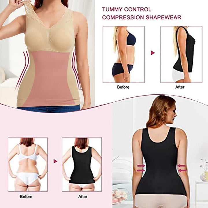 NEW Cami Tank Top Lace Slimming Body Shaper – WomanOcean
