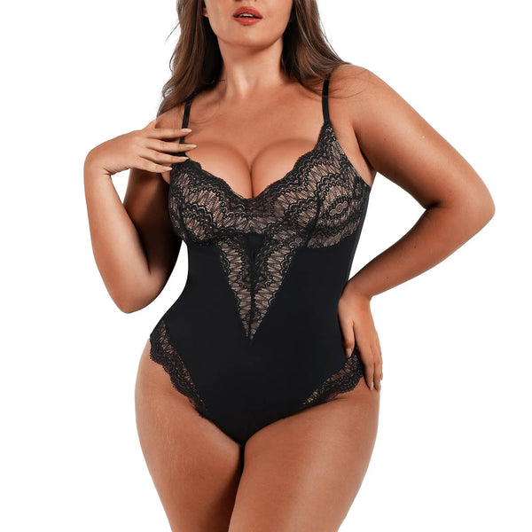 Lace Shapewear Bodysuit with Tummy Control up to 3XL