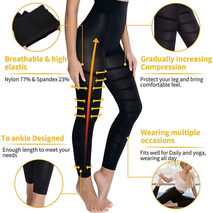Slimming Anti Cellulite Compression Leggings Leg Shaper High Waist