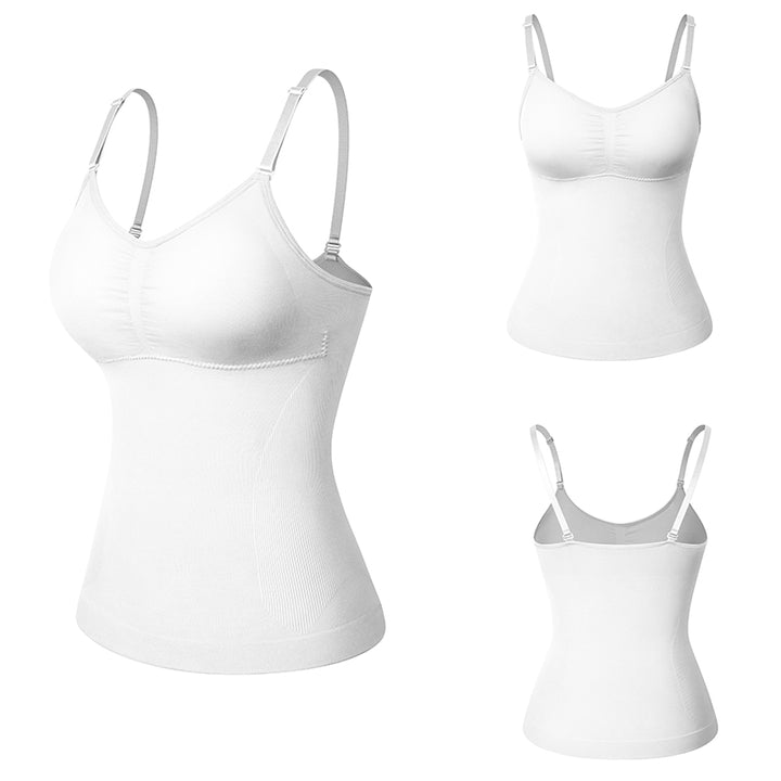 4 PACK] Women's Long Cami Tank Tops Fit Basic Camisole Top W/ Straps PLUS  SIZES - Helia Beer Co