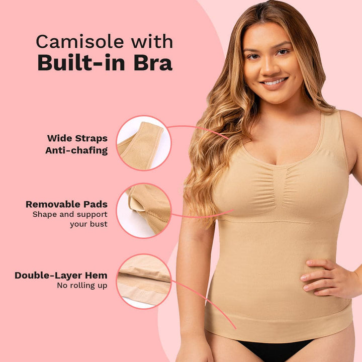COMFREE Womens Cami Shaper Plus Size with Built in Kuwait
